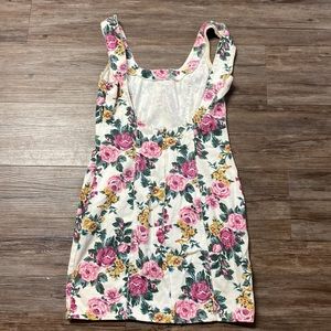 Vintage Bongo Denim floral mini dress